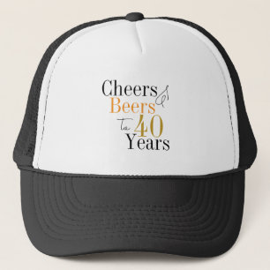 Boné Mínimo de Cerveja do aniversário de 40 anos