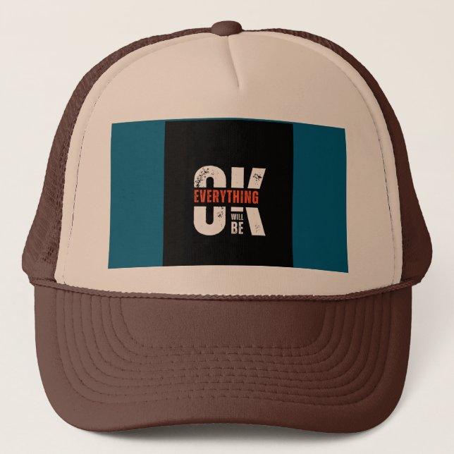 boné mínimo de sol e ondas (Frente)