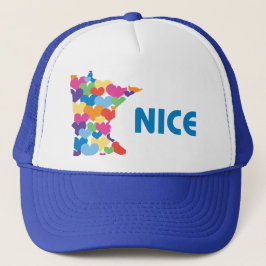 Boné Minnesota agradável com chapéu do coração