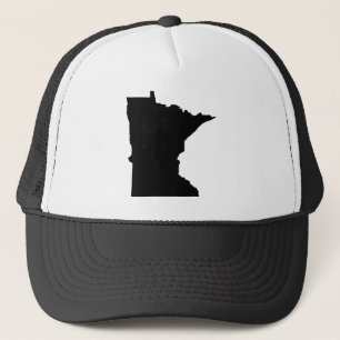 Boné Minnesota em preto e branco