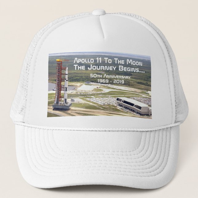 Boné Missão Apollo 11 no Aniversário da Lua (Frente)