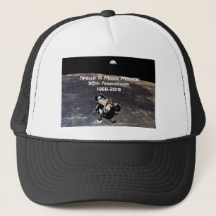 Boné Missão histórica da Apollo 11 Lua 50º Aniversá