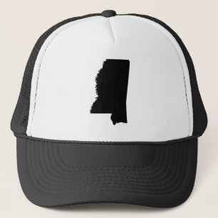Boné Mississippi em preto e branco