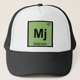 Boné Mj - Símbolo de Mesa Periódica de Química do Ma