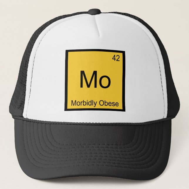 Boné Mo - Elemento de Química Engraçada Morbidão Obesa (Frente)