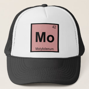 Boné Mo - Símbolo da mesa periódica da química do