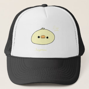 Boné Mochi de Pato Fofo Animal Mochi Engraçado
