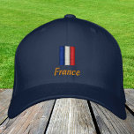 Boné Moda da Bandeira Francesa / Patriotas Frances<br><div class="desc">Chapéus bordados: França e Bandeira francesa beisebol / chapéus de caminhoneiro para patriotas franceses - adoro o meu país,  viagem,  feriados / fãs desportivos</div>