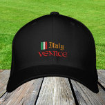 Boné Moda de Veneza e Itália / Patriotas de Bandeira It<br><div class="desc">Chapéus bordados: Itália e Veneza,  Bandeira italiana beisebol de moda / chapéus de caminhoneiro para patriotas italianos - amam meu país,  viagem,  fãs de feriado / esportes</div>