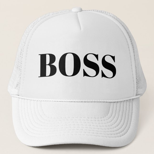 Boné Moda Masculina Roupa Engraçada de Beisebol BOSS (Frente)