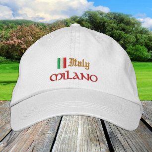 Boné Moda Milano & Itália / Patriotas de Bandeira Itali