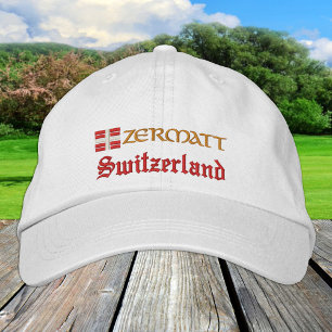 Boné Moda Zermatt & Suiça / Patriota da bandeira suíça