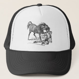 Boné Modelo cortante vicioso irritado do cavalo do