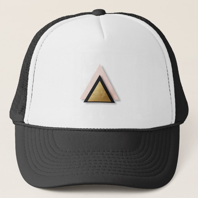 Boné Modern Geometric Triangle Trucker Hat – Minimalist (Frente)