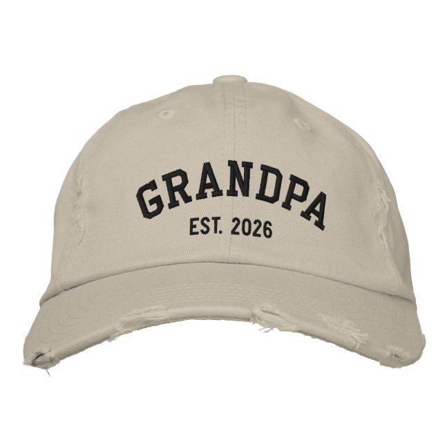 Boné Modern Personalized Text Embroidered Baseball Cap  (Frente)