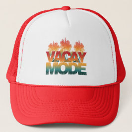 Boné modo de férias