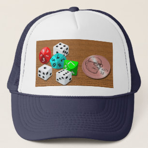 Boné Moedas e Dice Trucker Hat