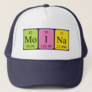 Boné Moina periodic table name hat