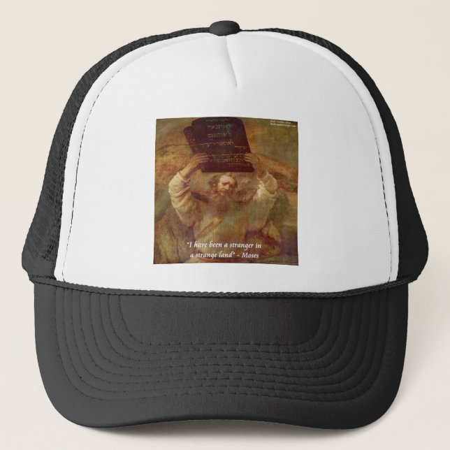 Boné Moisés de Rembrandt & Citação Bíblica (Frente)