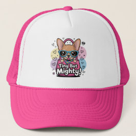 Boné Moletom Feminino de Chihuahua Pequeno porém Podero