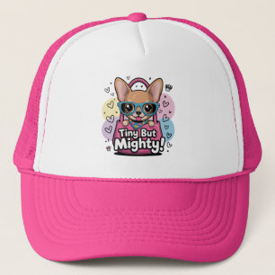 Boné Moletom Feminino de Chihuahua Pequeno porém Podero