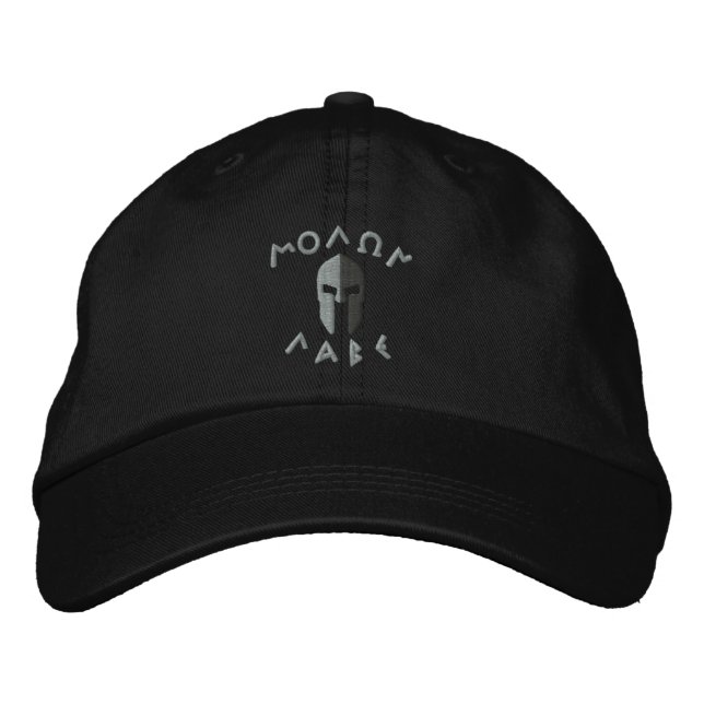 Boné Molon Labe Spartan Helmet Embroiderado (Frente)