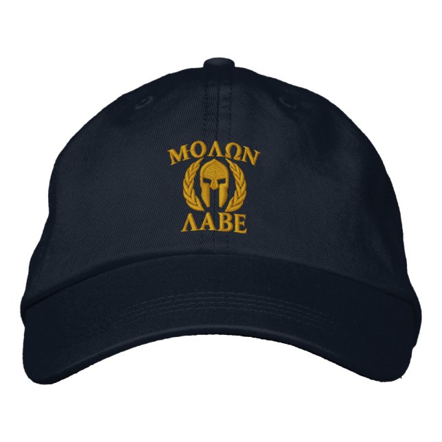 Boné Molon Labe Spartan Helmet Embroiderado (Frente)