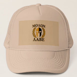Boné Molon Labe Spartan Mask Laurels Beige Decor