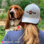Boné MOM DOG com impressão de pata | Legal Canine Lover<br><div class="desc">Você ama e se preocupa com eles como crianças, e eles te dão amor incondicional em troca. Você é uma mãe de cachorro e é a melhor coisa que já aconteceu com você! Um boné de beisebol para a mãe que é criança tem 4 pés. Este legal chapéu bordado faz...</div>