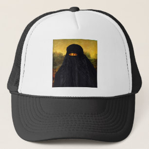 Boné Mona Lisa escondida atrás de Burqa