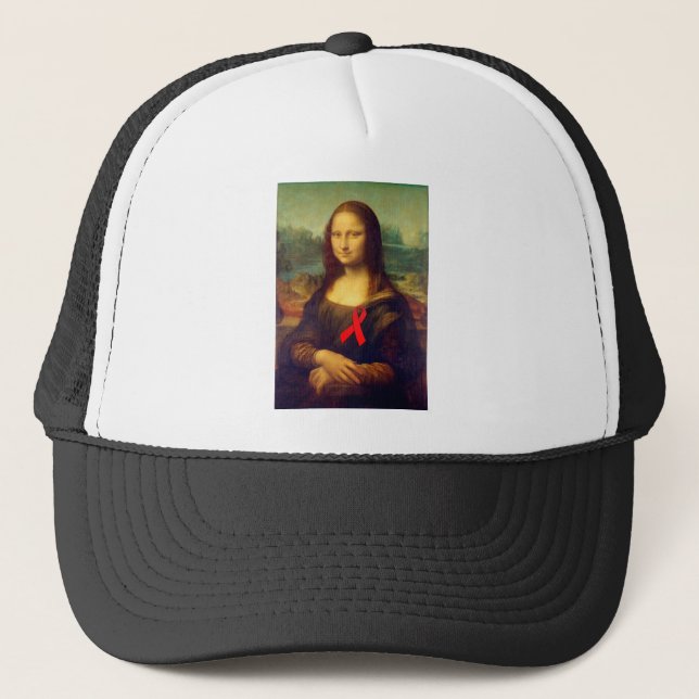 Boné Mona Lisa Red Ribbon (Frente)