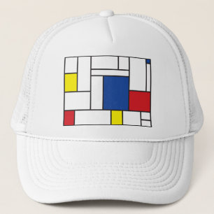 Boné Mondrian Minimalist Geometric De Stijl Modern Art