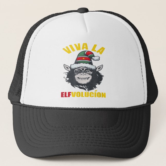 Boné Monkey Christmas, Viva la Evolution Revolution (Frente)