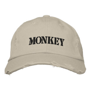BONÉ MONKEY EMBROIDED BASEBALL HAT