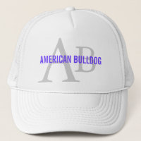 Monograma americano da raça do buldogue