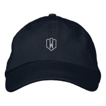 Monograma de Letra Inicial W Elegante e Bonito-Cha