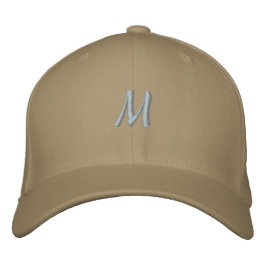 Boné Monograma Inicial de Caracter M Flexfit de Lã Masc