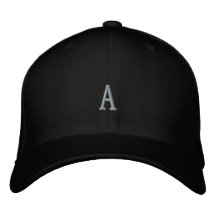 Monograma Letra ou Inicial Preto Flexfit Básico