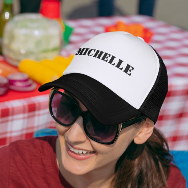 Boné Monograma personalizado de nome (Criador carregado)