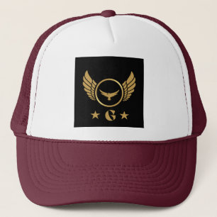 Boné Monograma Personalizado "G" Letra Inicial Impressa