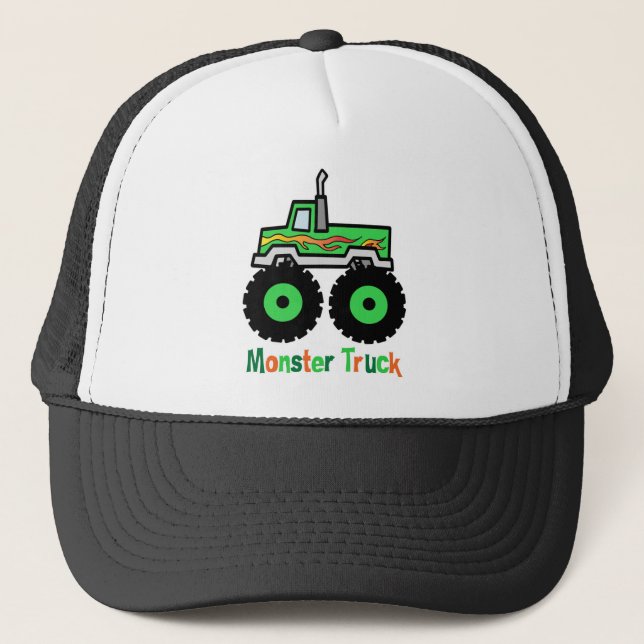 Boné Monster truck verde (Frente)