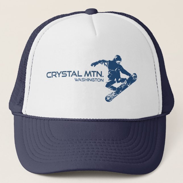 Boné Montanha de Cristal Snowboarder de Washington (Frente)