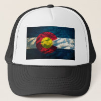 Montanhas da rocha da bandeira de Colorado