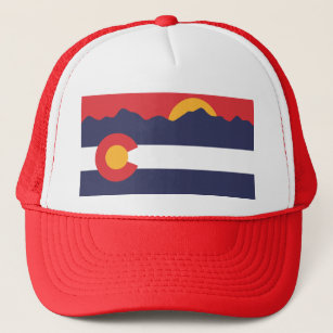 Boné Montanhas de Colorado e chapéu da bandeira