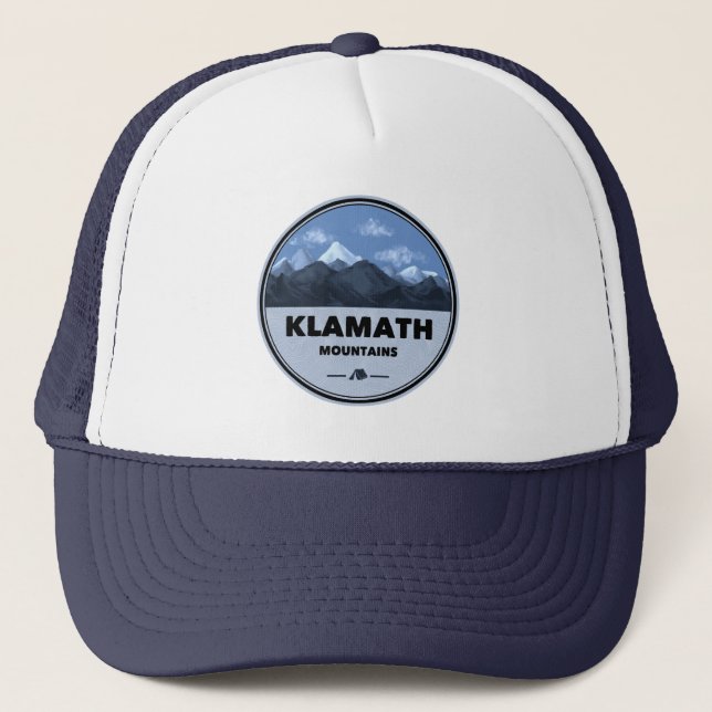 Boné Montanhas Klamath Califórnia Oregon Acampamento (Frente)