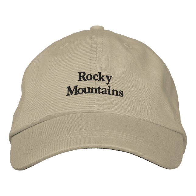 Boné Montanhas Rochosas - Chapéu Bordado (Frente)