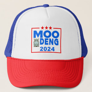 Boné Moo Deng Funny Election 2024 Cute Hippo