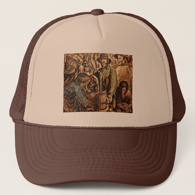 Boné Moonshiners Fazer Relâmpago Branco Sussurro (Frente)