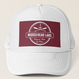 Boné Moosehead Lake Maine ancorar cidade e nome persona