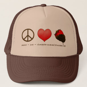 Boné Morangos do amor da paz